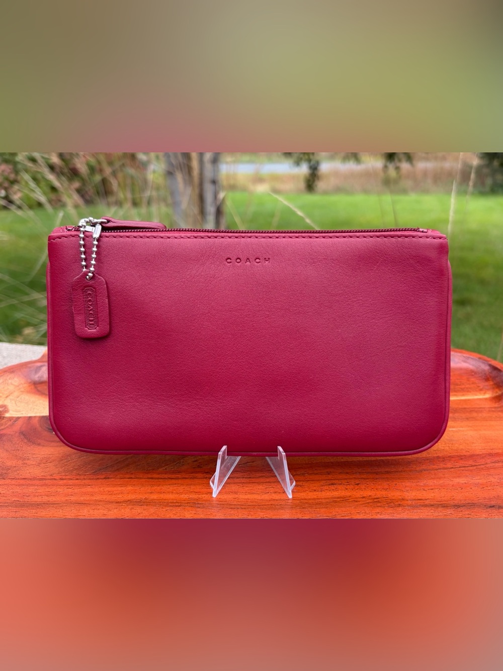 Vintage COACH Skinny Case Red Leather 6990 - Picture 15 of 15